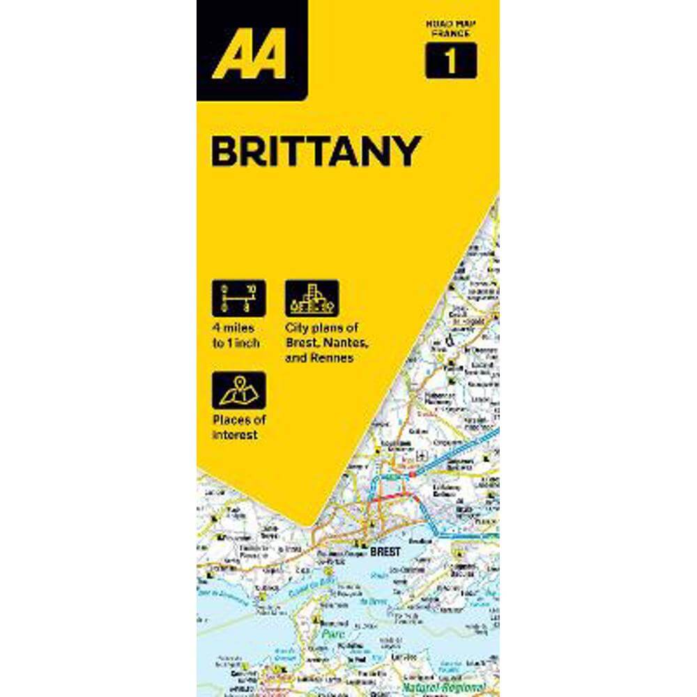 AA Road Map Brittany